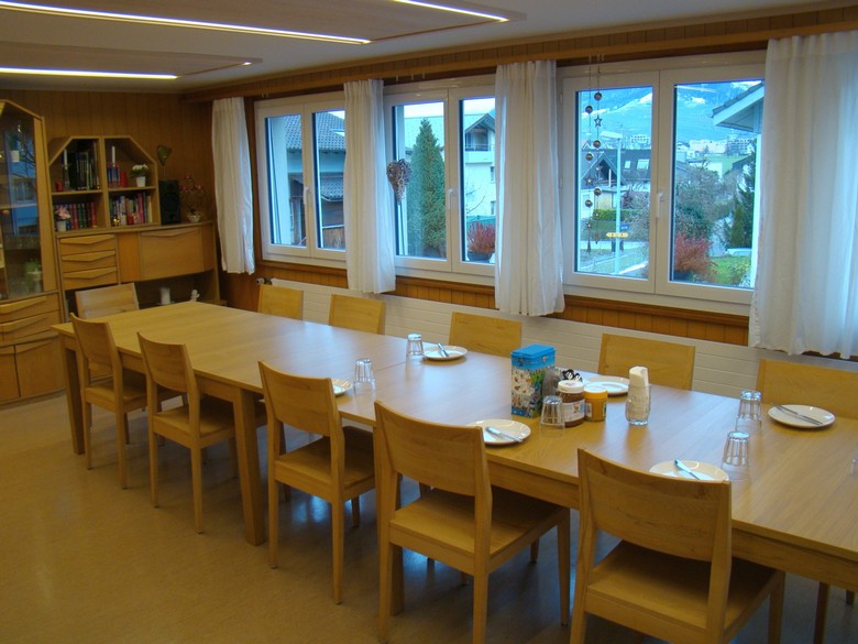 Neues Esszimmer mit lichtern